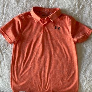 Under Armour orange size youth XL polo.